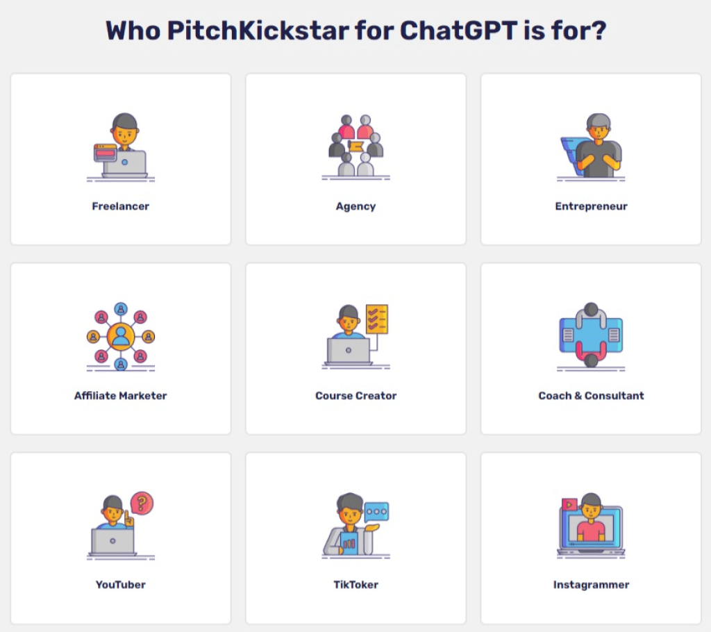 who uses PitchKickstart for ChatGPT
